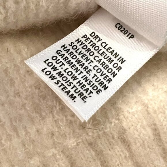 St. John Ivory Cashmere Silk Sweater Drawstring Neck Metal/Fabric‎ Size Small - Picture 12 of 12